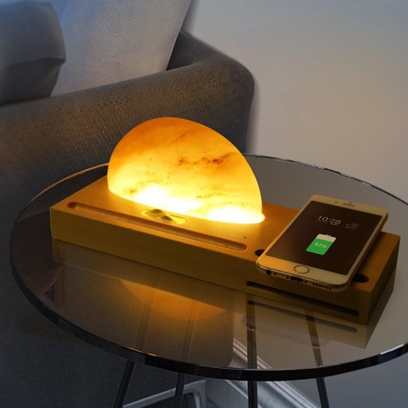 Himalayan Salt Lamp Wireless Charger - Picture 5 of 13